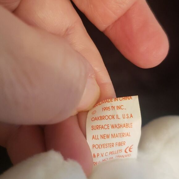 Vintage 1995 Ty Beanie Baby MAGIC the Dragon - Sparkly Iridescent Wings! - Picture 7 of 7